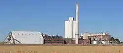 Western Sugar storage facility and closed sugar factory in Mitchell, February 2012