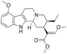 Chemical structure of Mitragynine.