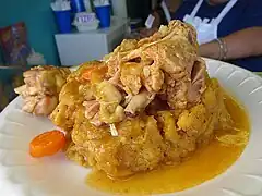 Mofongo, prepared in New York