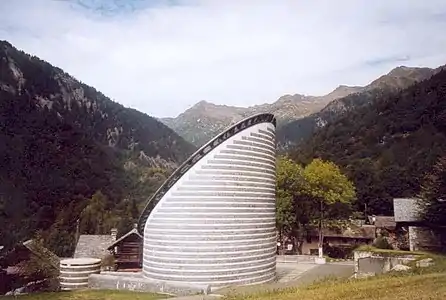 Church of St. John the Baptist in the Swiss town of Mogno