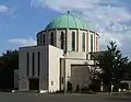 Church in the center of city