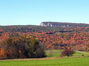 Paltz Point view from east, a view that dominates the town