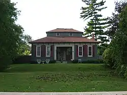 The Monitor House, a historic site in the village