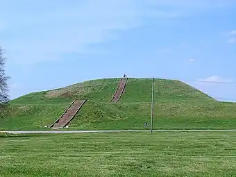 A Mississippian platform mound: Cahokia in Illinois, U.S.