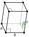 Monoclinic crystal structure for beta (β-S8): sulfur