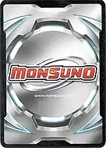 Cardback of the Monsuno CCG light version.