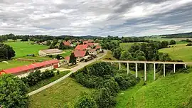 The village and bridge