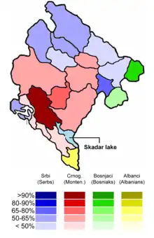 Ethnic structure of Montenegro by municipalities 2003