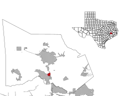 Location of Shenandoah, Texas