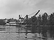 The snagboat Montgomery, now located at the Tom Bevill Museum in Pickensville