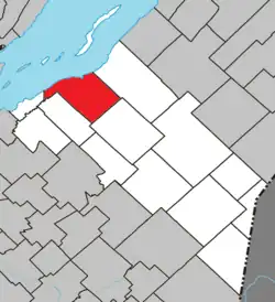 Location within Montmagny RCM.