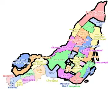 Island of Montreal after 2006 demerger