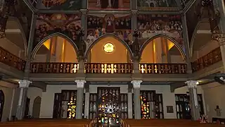 The Choir Loft and supporting gothic arches