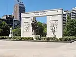 Monument to Simón Bolívar, Rivadavia Park.