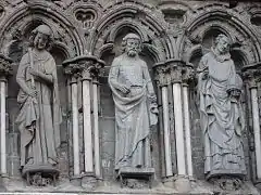 Statues on west front