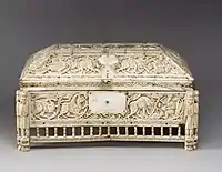 The Morgan Casket, an 11th-century ivory casket attributed to Southern Italy, currently in the collection of the Metropolitan Museum of Art