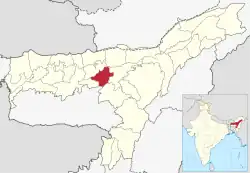 Location in Assam