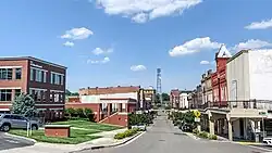 Main Street in the downtown district of Morristown.