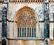 Flamboyant window of Batalha Monastery (1386–1517)