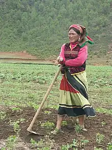 A Yi woman near Lugu Lake