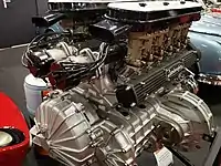 The V-12 engine and 5-speed transaxle