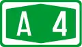 A4 motorway shield