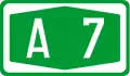 A7 motorway shield