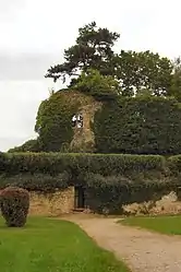 The ruins of the chateau