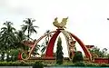 A roundabout in Mawlamyine