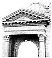 All-Seeing Eye in a pediment of an Esoteric Christian temple in Mount Ecclesia, California