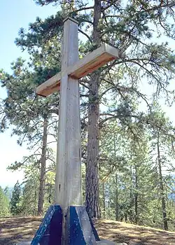 Cross on the summit of Mount Hermon