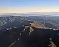 Aerial view with Monterey Bay in background