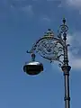 Lamppost in Mountjoy Square, Dublin, early 20th century