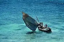 Fishermen at work off the northern coast of Mozambique