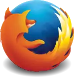 Logo used from Firefox 23 to Firefox 56