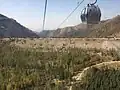 Cableway over the Medeu mudflow protection dam