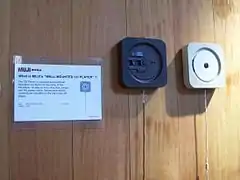 Wall-mounted CD player for Muji