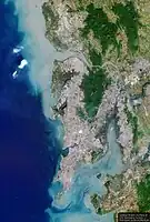 Satellite image of Mumbai