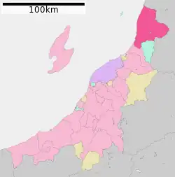 Location of Murakami in Niigata Prefecture