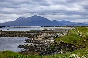 Mweelrea viewed from the south in Renvyle