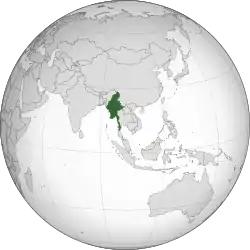 Map of British Burma