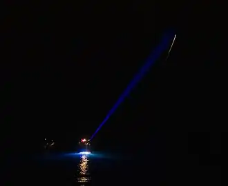 Photo of the Crew Dragon Endeavour capsule sitting in the Gulf of Mexico waters shortly after splashdown