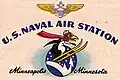 NAS Minneapolis insignia on a matchbook cover