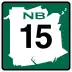 Route 15 marker