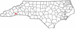 Location of Laurel Park, North Carolina