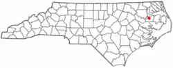 Location of Roper, North Carolina