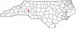 Location of Sherrills Ford, North Carolina