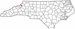 Location of Sugar Mountain, North Carolina