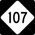 North Carolina Highway 107 marker