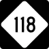 North Carolina Highway 118 marker